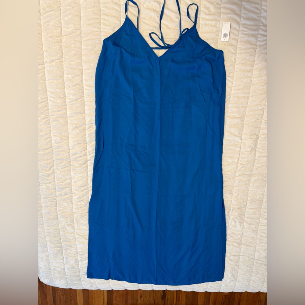 Old Navy Royal Blue Maxi Slip Dress